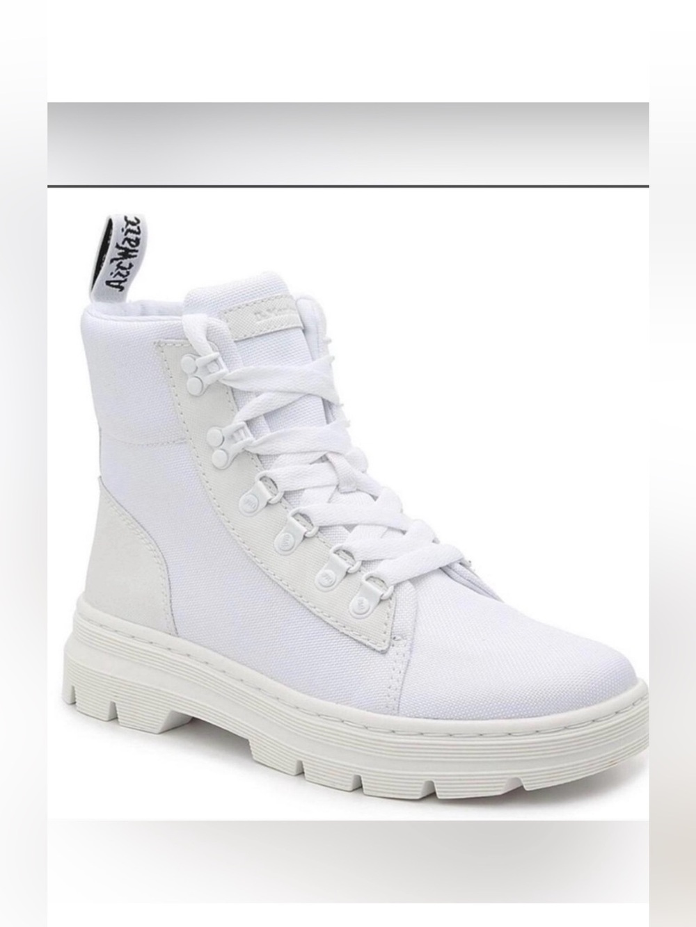 White Doc Martens Combs Boots